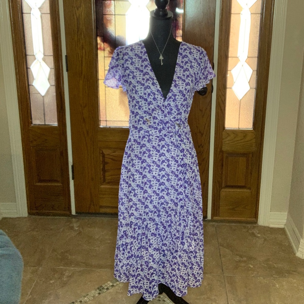 Floral Wrap Dress